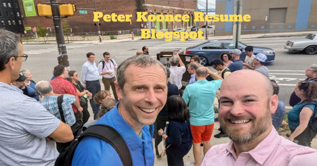 Peter Koonce resume blog