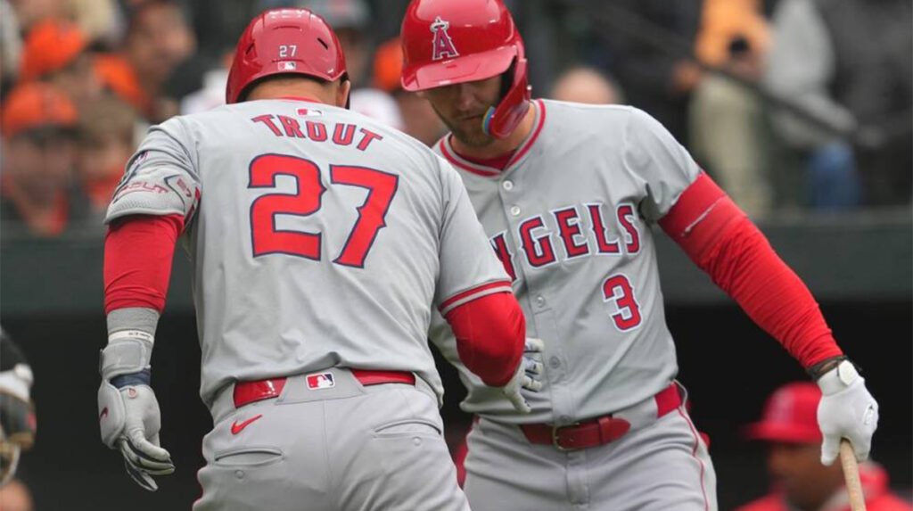 los angeles angels vs baltimore orioles match player stats