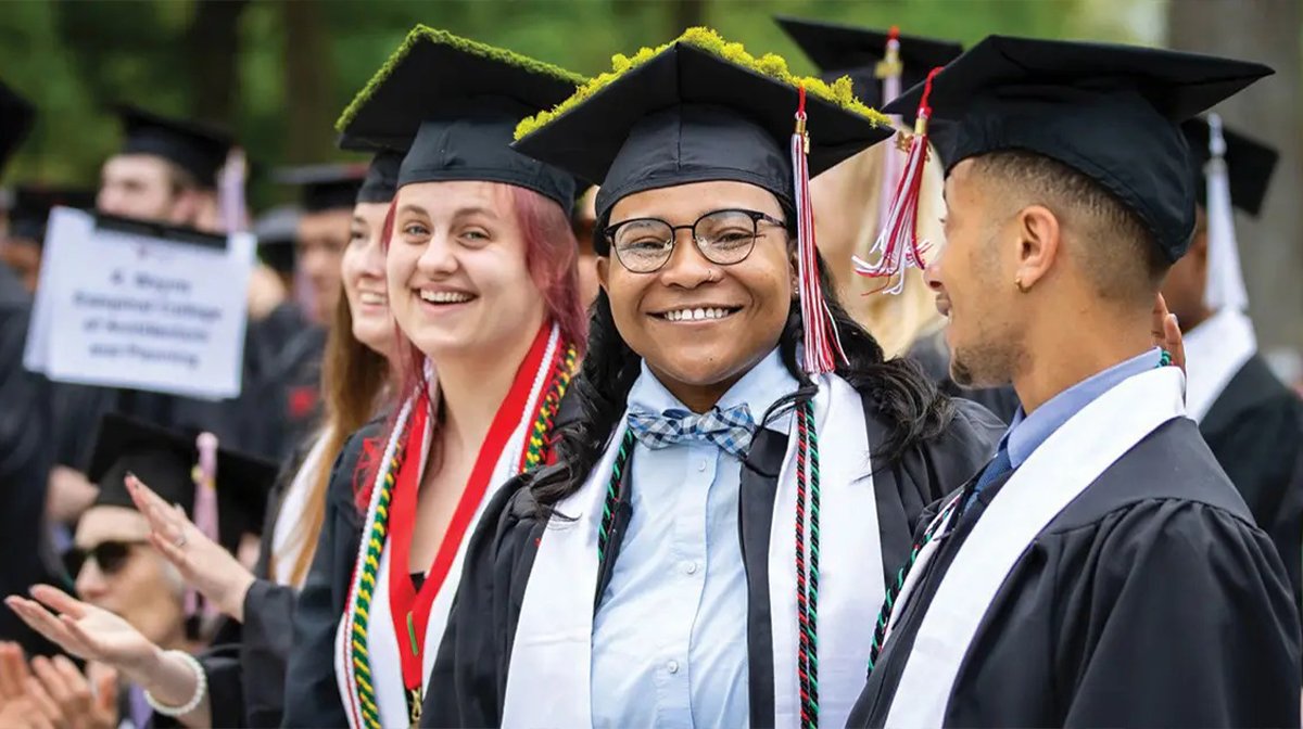 The Joyful Essence of Student Celebrating in Late Spring